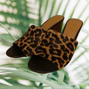 Franco Sarto Leopard Wedges